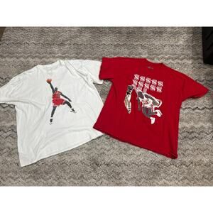 Lot Of 2 Michael Jordan T-Shirts Men’s Size 2XL( READ DESCRIPTION)